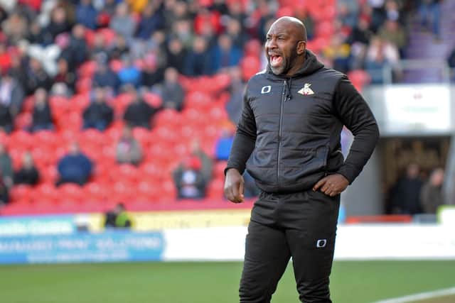 Darren Moore and his Doncaster Rovers side will be hit by a £2.5m salary cap next season (Picture: Marie Caley)