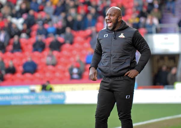 Darren Moore and his Doncaster Rovers side will be hit by a £2.5m salary cap next season (Picture: Marie Caley)