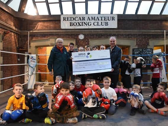 David Archer and Peter Woods at Redcar boxing club