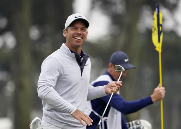 All smiles: Paul Casey on the ninth hole during the final round of the PGA Championship. Pictures: AP Photo/Charlie Riedel