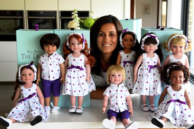 Sonia Whitely-Guest pictured with her Dolls, Bailden.Picture by Simon Hulme