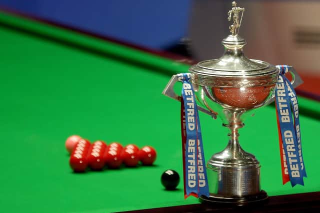 High stakes - The world championship trophy. (Picture: Richard Sellers/PA Wire)