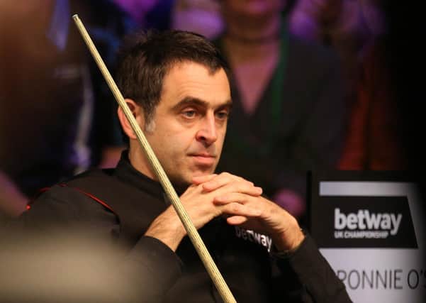 Ronnie O’Sullivan: Ruffled feathers with his latest comments before losing six of the first eight frames to Mark Williams. (Picture: PA)