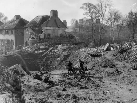 A crater in Westminster Road.