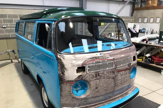 The vintage campervan has been restored to a moving monument to Skipton