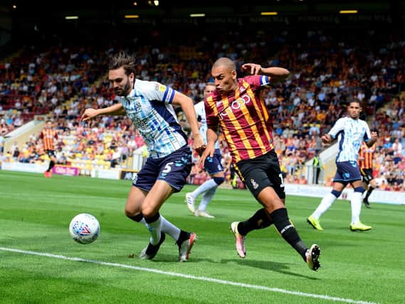 DEPARTURE: James Vaughan has had his Bradford City contract cancelled