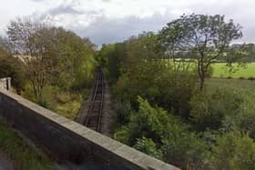 The bridge over the Wensleydale Railway line