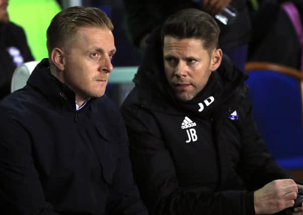 Back together: Garry Monk and James Beattie.