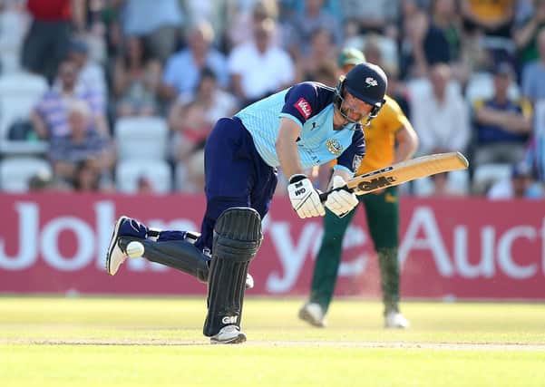 Yorkshire's Adam Lyth in T20 Blast actionlast season. (Photo by Jan Kruger/Getty Images)