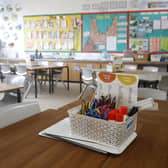 Many classrooms sat empty during the coronavirus lockdown. Photo: Martin Rickett/PA