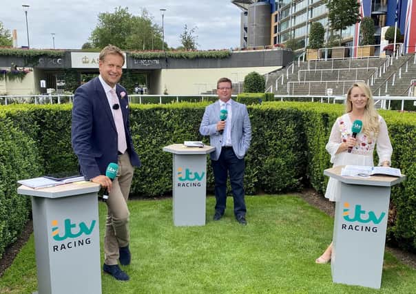 Adele Mulrennan with Ed Chamberlain and the ITV team (Picture: ITV)