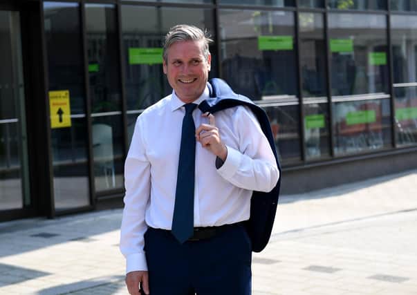 Labour Leader Keir Starmer during a visit to Wakefield College.