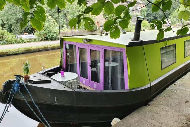 Mrs Dalloway, Hebden Bridge: This 55 ft barge has a kitchen, lounge, dining area, two bedrooms and a shower room plus a permanent mooring. For details visit www.peterdavid.co.uk