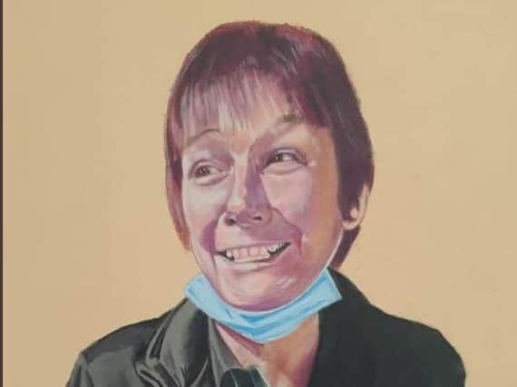 The painting of Paula Parkyn by local artist Nigel Proud.