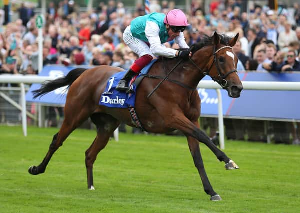 Enable ridden by Frankie Dettori wins The Darley Yorkshire Stakes during Darley Yorkshire Oaks Day of the Yorkshire Ebor Festival at York Racecourse. PRESS ASSOCIATION Photo. Picture date: Thursday August 22, 2019. See PA story RACING Yorkshire Oaks. Photo credit should read: Nigel French/PA Wire
