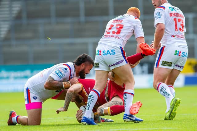 Wakefield Trinity finally get hold of Sam Tomkins, the England full-back who proved so destructive for Catalans Dragons. (PIC: Bruce Rollinson/JPI Media)
