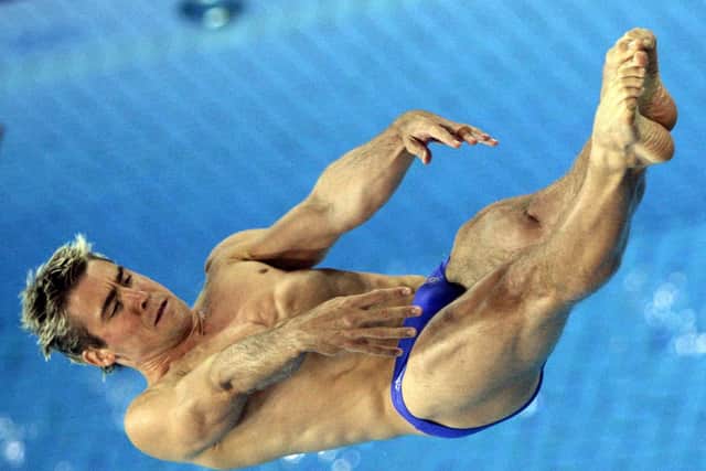 Leon Taylor, of City of Sheffield Diving Club won a silver medal at the Athens Olympics. (AP Photo/Sue Ogrocki)