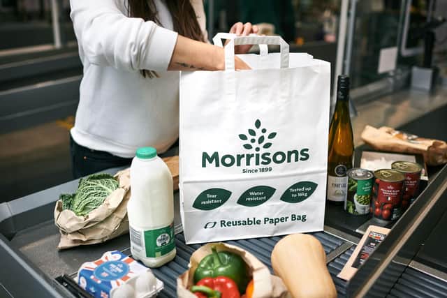 Morrisons is the first major supermarket to switch to paper bags.