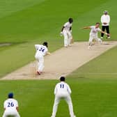 Keeping players in employment: Essex's Aaron Beard bowling during day four of the Bob Willis Trophy match against susses at Hove. Picture: PA