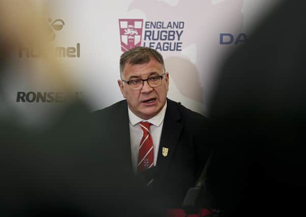 Concerned: England coach Shaun Wane, above, is fearful the Covid-19 postponements will have an adverse knock-on effect on next year’s World Cup. (Picture: PA)
