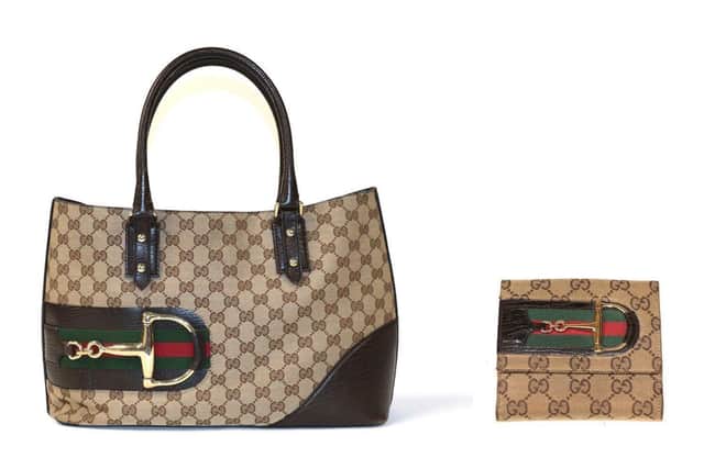 Gucci Cherry Line tote handbag and matching wallet, estimate £150-250.