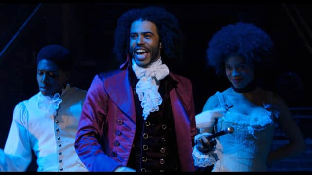 Daveed Diggs as Thomas Jefferson in Hamilton. Picture: PA Photo/Disney.