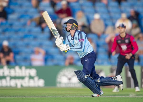 Yorkshire's Jonny Tattersall in action with the bat. Picture: Allan McKenzie/SWpix.com