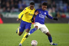 New Miller: Birmingham City's Wes Harding and Leicester City's Demarai Gray battle for the ball. Picture: PA