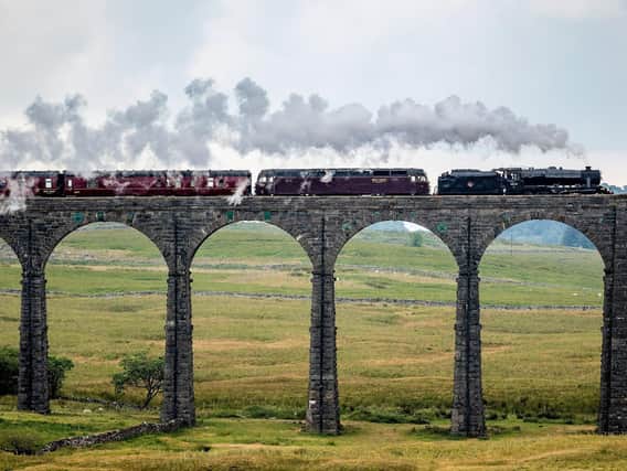 A Dalesman train passes across Ribblehead Viaduct on a previous service (pic: Charlotte Graham)