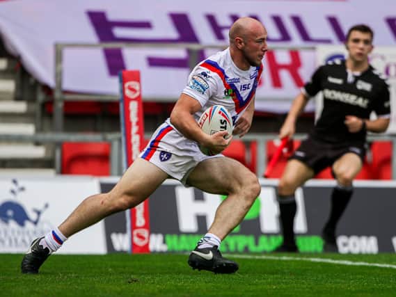 SIDELINED: Wakefield Trinity winger Lee Kershaw is facing eight weeks out of action with a hamstring injury. Picture: Alex Whitehead/SWpix.com.