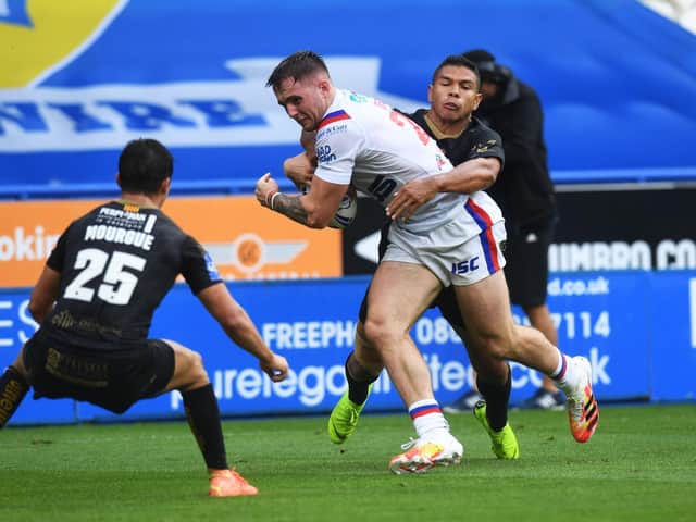 Wakefield Trinity youngster Jack Croft against Catalans Dragons (PIC: JONATHAN GAWTHORPE)