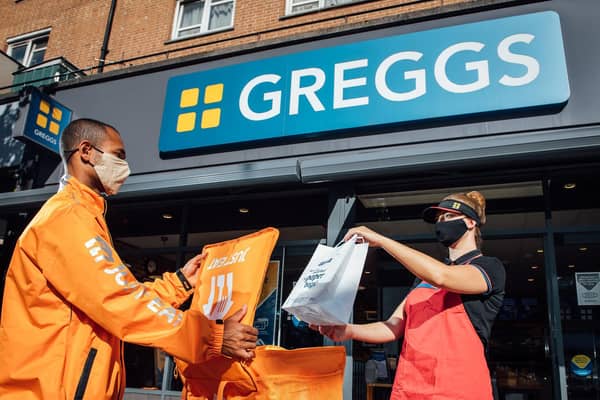 BAKERY chain Greggs’ bakes and baguettes can now be delivered  to homes and offices across parts of Leeds and Sheffield, thanks to a partnership with Just Eat.