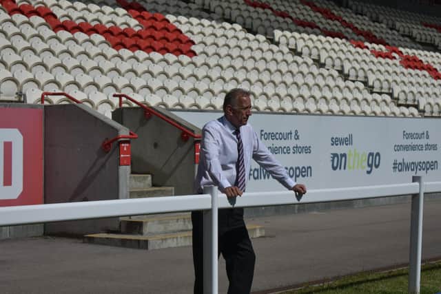 Hull KR's Mike Smith at Craven Park where he attracted Little Mix and Westlife before the pandemic struck (Picture: Hull KR)