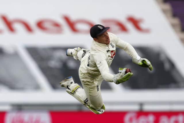England's Jos Buttler catches out Pakistan's Shaheen Shah Afridi at the Ageas Bowl. Picture: Alastair Grant/NMC Pool/PA.