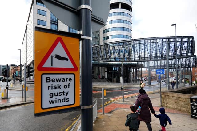 A yellow weather warning for wind has been issued across parts of Yorkshire