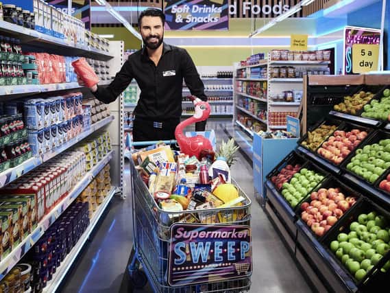 Rylan Clark-Neal, who returns as host of ITV’s Supermarket Sweep next month. (Picture: PA//ITV/Talkback Thames).