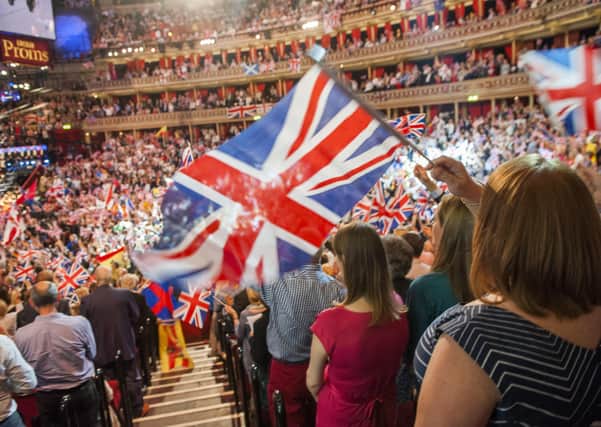 Patriortic fervour at the Royal Albert Hall for the Last Night of the Proms.