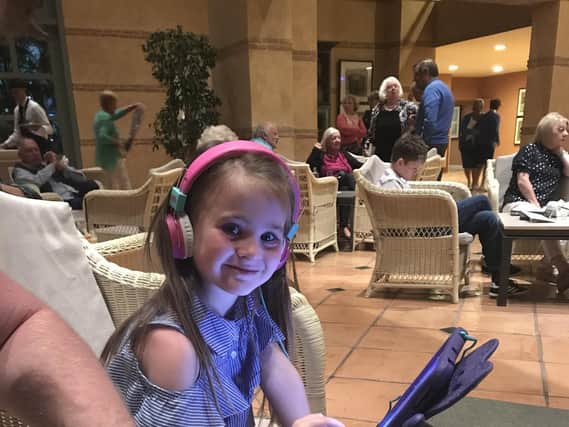 Erin enjoying a holiday in Tenerife in December 2019, five months before her diagnosis. (Credit: Nina Moran).