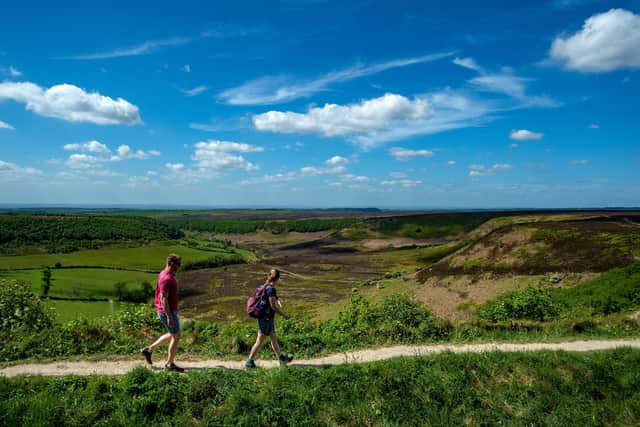 Beauty spots like the Hole of Horcum are not immune from discarded facemasks. Photo: Bruce Rollinson.