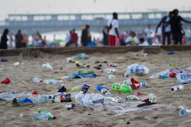 Litter left on Bournemouth Beach - what can be done about this social menace? Andrew Vine poses the question.