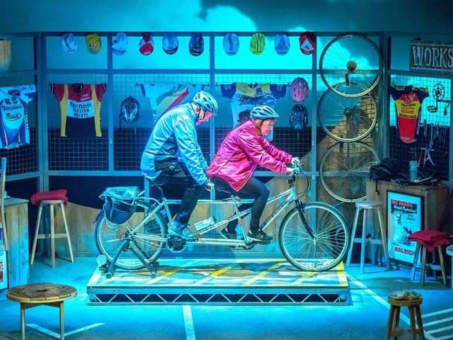 John and Jane Godber in Scary Bikers which transferred to the West End. (Picture: Robling photography).