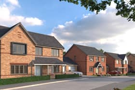 Artist impression of the new homes