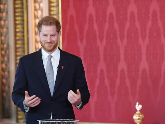 BIRTHDAY WISHES: From Prince Harry. Picture: Simon Wilkinson/SWpix.com.