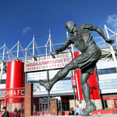 Riverside Stadium: A general view of the statue of Wilf Mannion outside Middlesbrough's stadium. Picture: PA