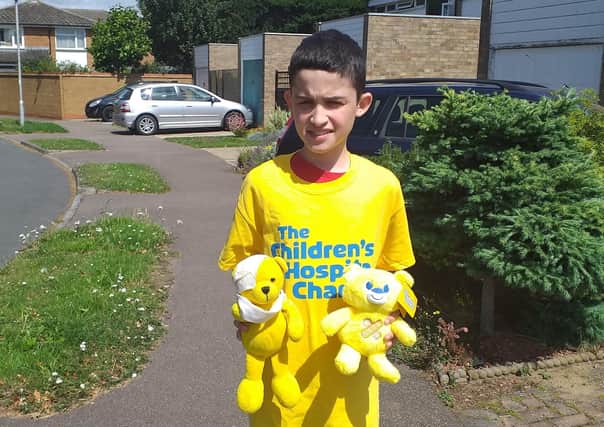 Alex Amner decided to walk 100 miles to recreate his journey for treatment at Sheffield Childrens Hospitals