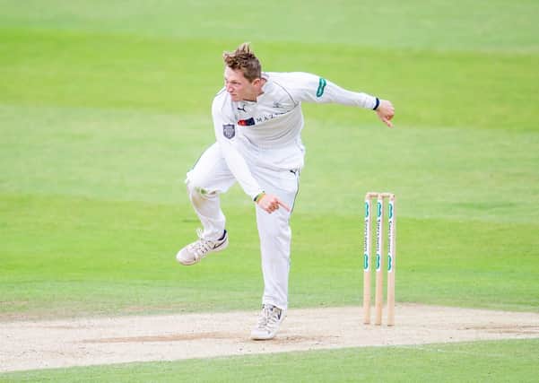 Yorkshire's Dom Bess bowls while on loan last season (Picture: SWpix.com)