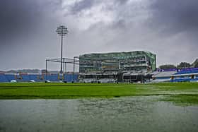 Yorkshire Vikings' T20 Blast match with Leicestershire Foxes at Emerald Headingley was abandoned due to heavy rain. Picture: Tony Johnson