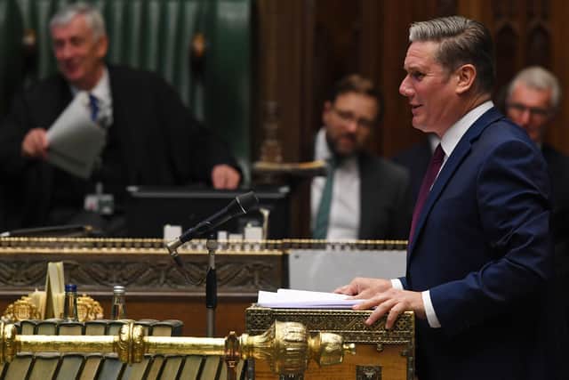 Sir Keir Starmer during Prime Minister's Questions in the House of Commons, London. Picture: UK Parliament/Jessica Taylor/PA Wire