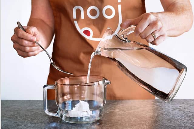 Nooj is 60 per cent pur nuts and can be turne d into a milk by adding waterPicture: Heidi Marfitt