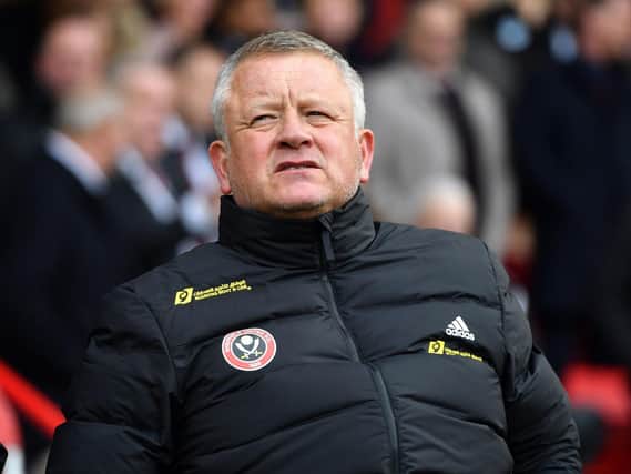 TARGETS: Sheffield United manager Chris Wilder hopes to add five players to his squad